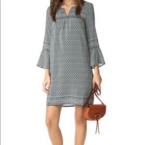 Madewell Starland Bell-Sleeve Dress Bandana Floral